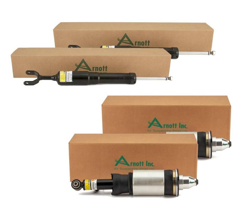 Audi Suspension Strut and Shock Absorber Assembly Kit - Front and Rear (Generation II) 4Z7616052A - Arnott 3994363KIT